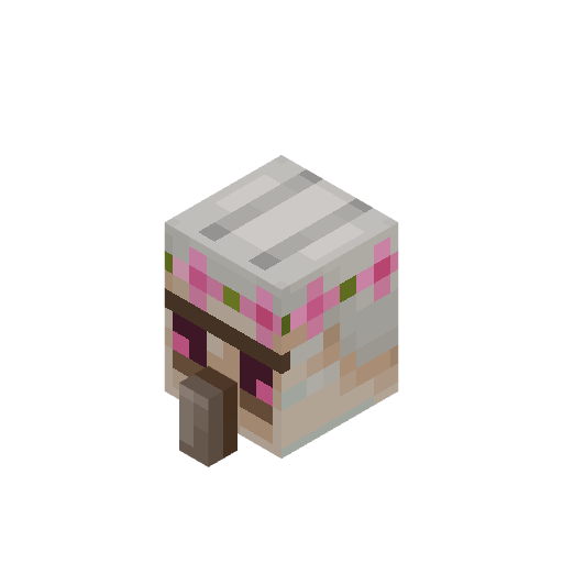 Cherry Iron Golem Head