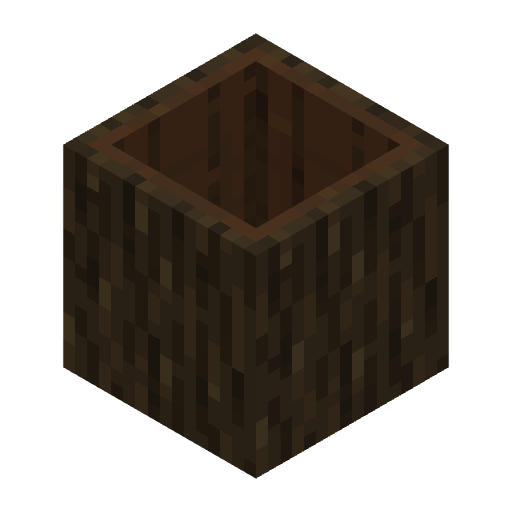 Hollow Dark Oak Log