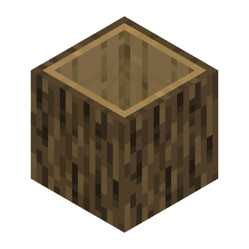 Hollow Oak Log