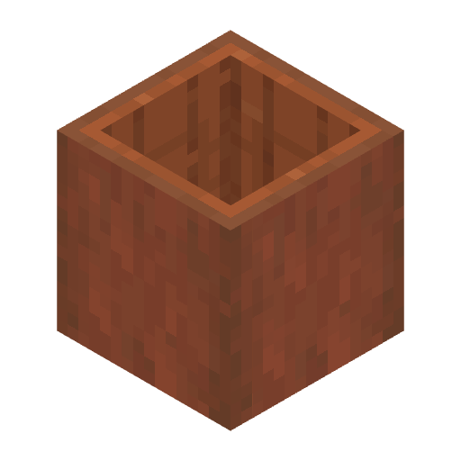 Stripped Hollow Acacia Log