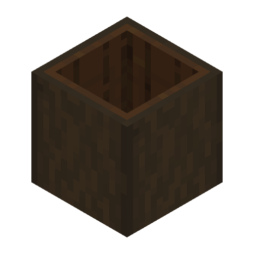 Stripped Hollow Dark Oak Log