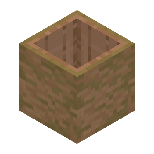 Stripped Hollow Jungle Log