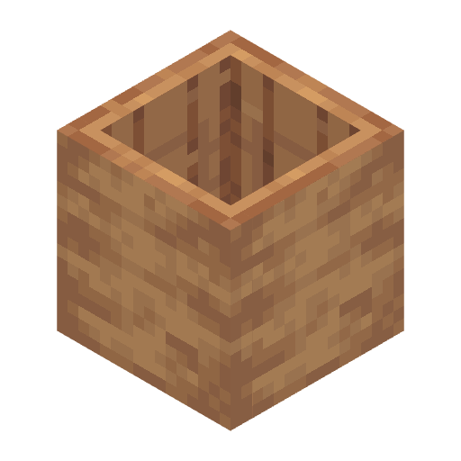 Stripped Hollow Palm Log