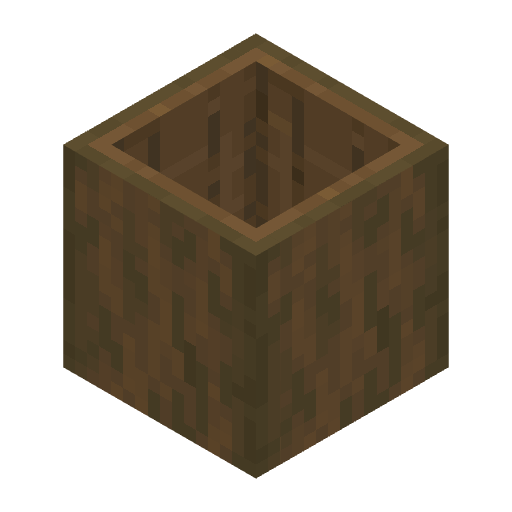Stripped Hollow Spruce Log