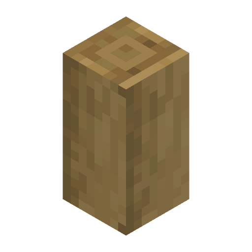 Striped Thin Oak Log